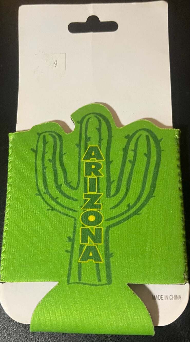 Arizona Cactus Saguaro Cold Keeper Neoprene Can Cooler